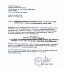 Obavijest o ovlaštenju za obavljanje postupka posredovanja između bračnih partnera prije pokretanja postupka za razvod braka.